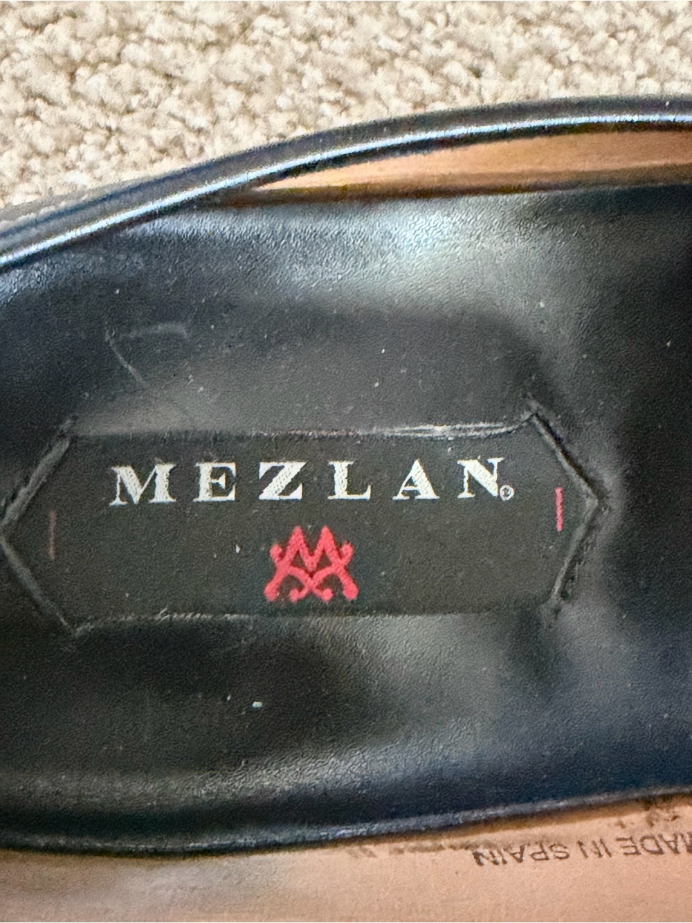 Mezlan Fresco Black Leather Penny Loafers Men’s Size 10.5 Made in Spain - Picture 4 of 7